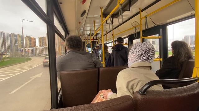 Поездка в автобусе МАЗ 103.465, гос. АК 4208-7, марш. 53