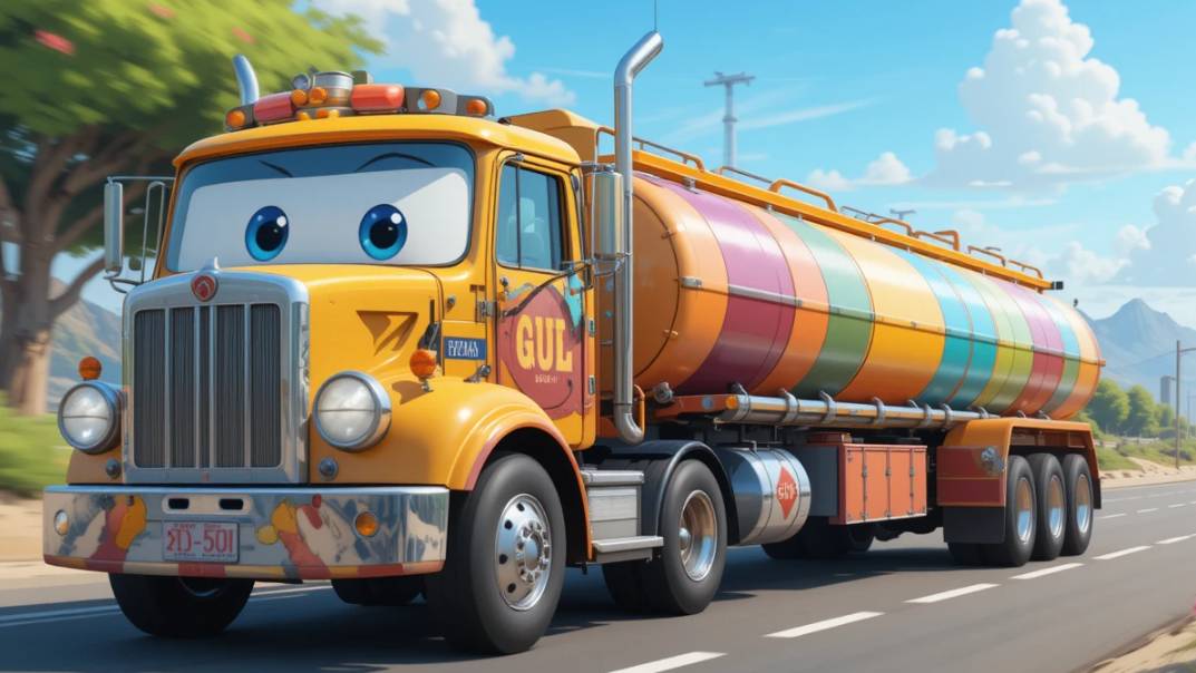 Бензовоз везёт бензин на стройку смотреть онлайн