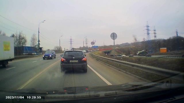съёмка с видеорегистратора Digma Freedrive 117