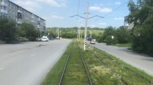 Трамвай Ачинска. Поездка на КТМ 5 по маршруту 1