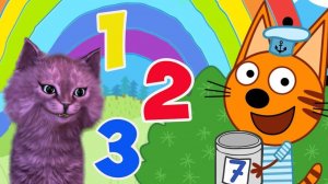 ТРИ КОТА С ГОВОРЯЩИМ КОТЕНКОМ АБИ УЧИМ ЦИФРЫ И ДАРИМ МЕМЕ РАКЕТУ #17