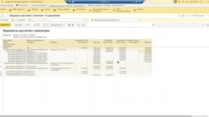 2  Ведомость расчетов с клиентами