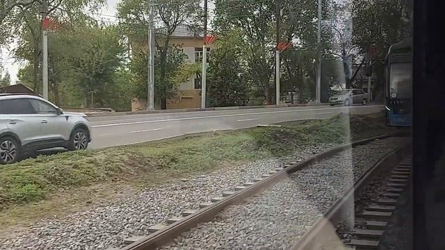 Поездка на трамвае 71-923М 