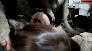 Демонтаж турбины камаза