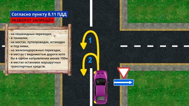 Разворот на перекрестке с односторонним движением смотреть онлайн