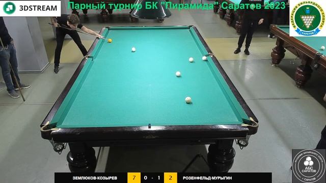 Парный турнир БК "Пирамида" Саратов 2023 Землюков. Козырев - Розенфельд. Мурыгин смотреть онлайн