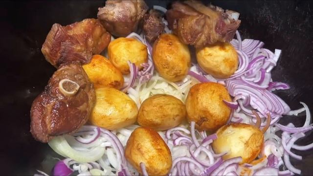 Баранина с Овощами в Казане. ОЧЕНЬ ВКУСНО!!! смотреть онлайн