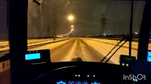 Витебский от Пушкина до Шушар. За рулём автобуса МАЗ 103