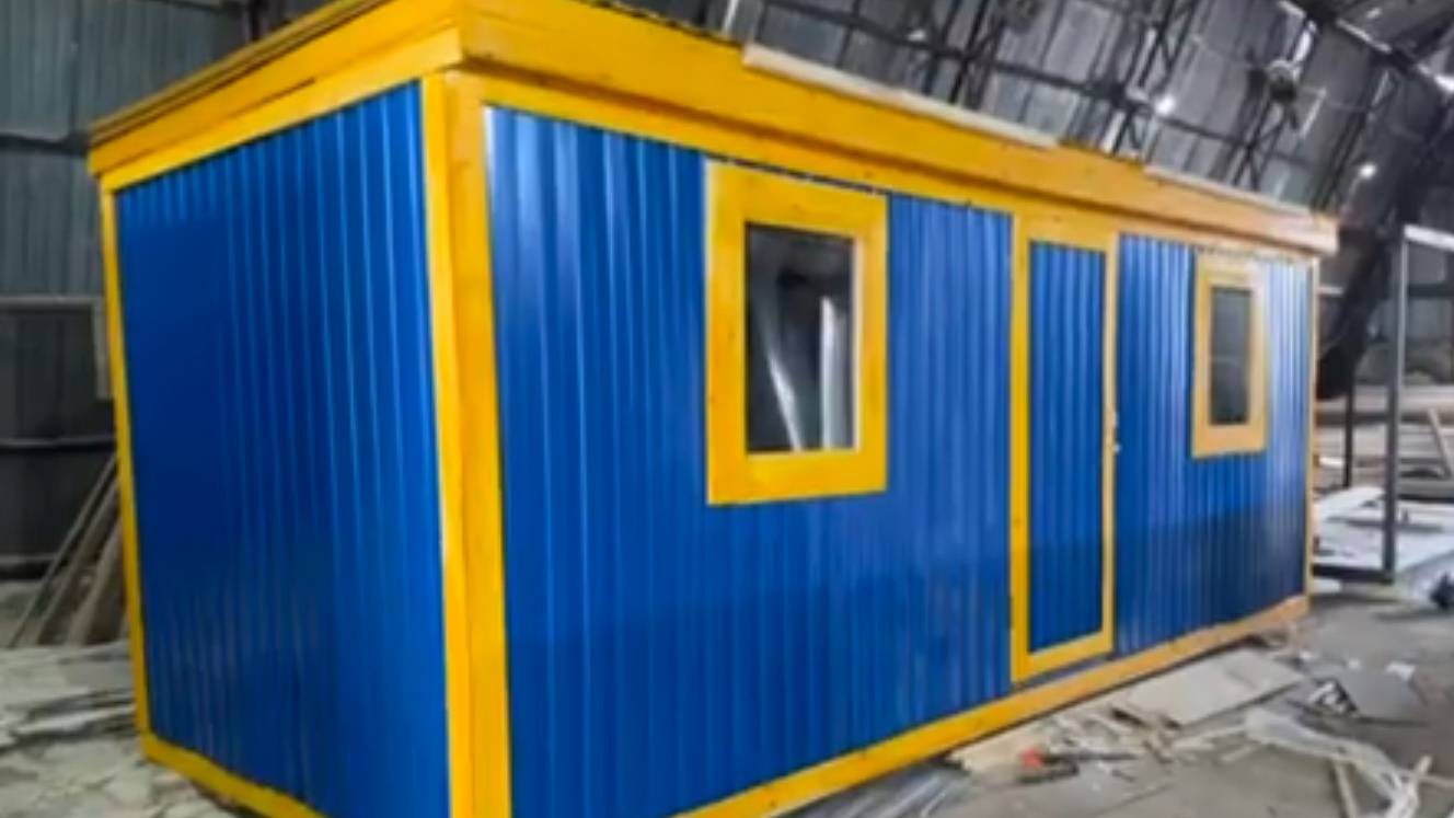 Бытовка длинной 6 метров (цвет на выбор) | «ПромСнаб» смотреть онлайн