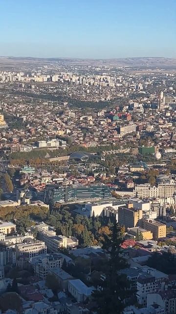 Гора Мтацминда в Тбилиси. Фуникулер. #Казбек смотреть онлайн