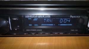 Автопроигрыватель PROLOGY CMX 165, включение