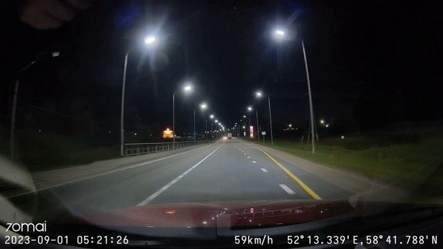 70mai A810 ночь трасса тест видеозаписи
