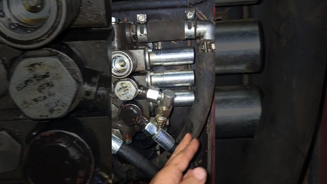 Вынос гидрораспределителя РП (МРС) 70 на заднюю стенку кабины МТЗ