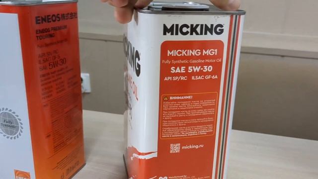 ENEOS ws MICKING (сравнительный анализ) моторное масло смотреть онлайн