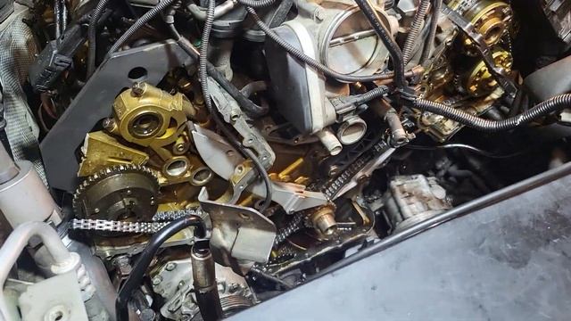 N62 B48 BMW замена цепи без снятия мотора и головы