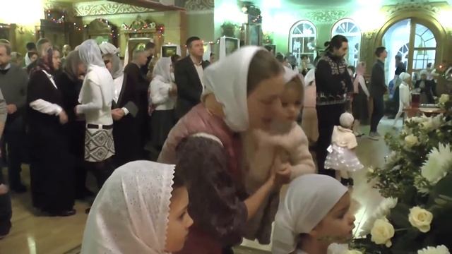 Рождественская служба в Плесково смотреть онлайн