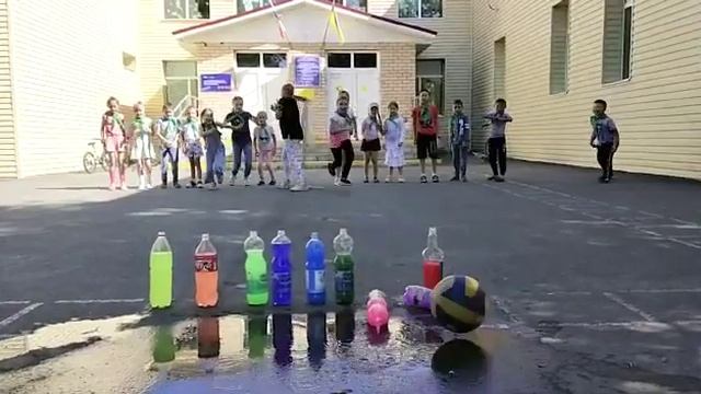 Из жизни лагеря Спортландия  Водный боулинг