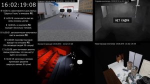 Пожар в "ТРК Зимняя вишня", совмещение всех камер. (Но э?