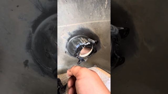 Рено логан1, установка птф на бампер дорестайлинг