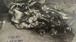 реальное фото разбитого москвича Виктора Цоя