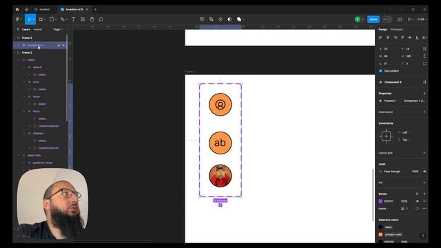 Ui Kit в Figma 10. Создание Аватарок. Компоненты в Фигма. Курс смотреть онлайн
