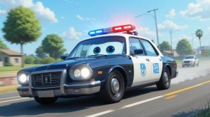 ПОЛИЦЕЙСКАЯ МАШИНА | Мультик для детей|  Песенка про машинки | Мультики про машинки