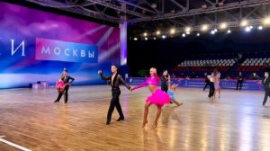 Румба-Руслан Адаев и Полина Дубейко.Турнир «Огни Моск?