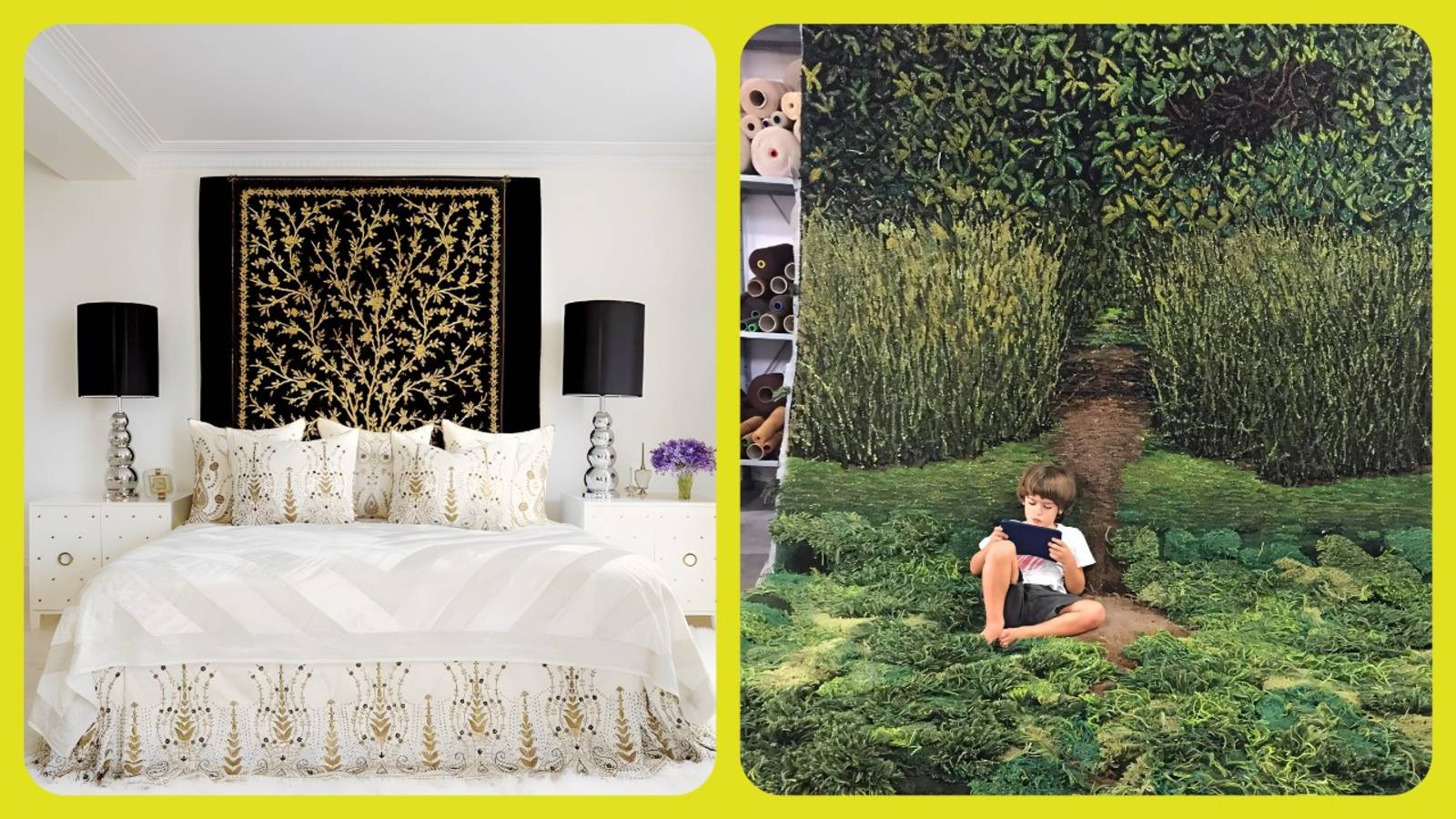 25 идей дизайна стен / Ковры, гобелены, панно 🖼️