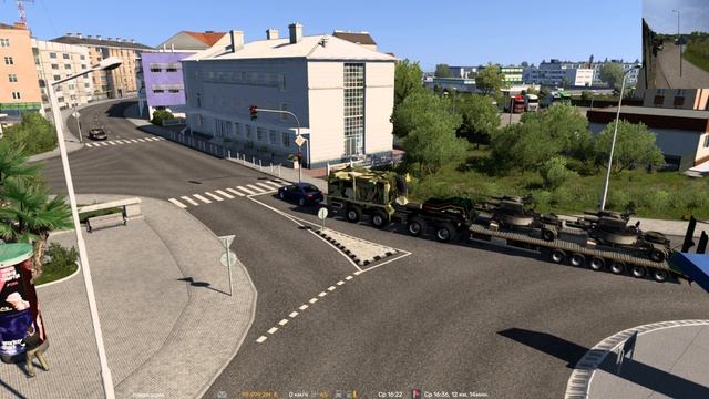 Euro Truck Simulator 2 Мод MZKT VOLAT V1.0 еле подошел один прицеп и то с заменой колес на тягаче. смотреть онлайн