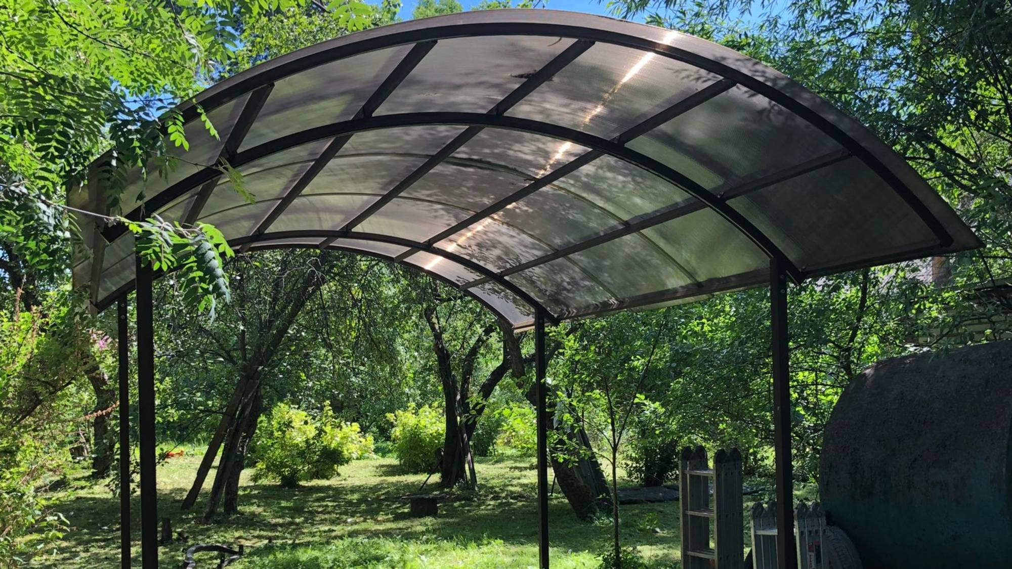 Сборный, арочный навес "ЭКОНОМ+" смотреть онлайн