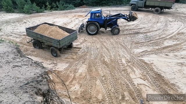 МТЗ-82 и ЗИЛ-130 работают в паре