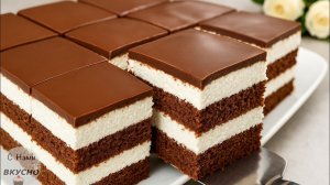 Торт "Молочный ЛОМТИК"! Вкуснее ОРИГИНАЛА! Без желатина! Быстрый рецепт!