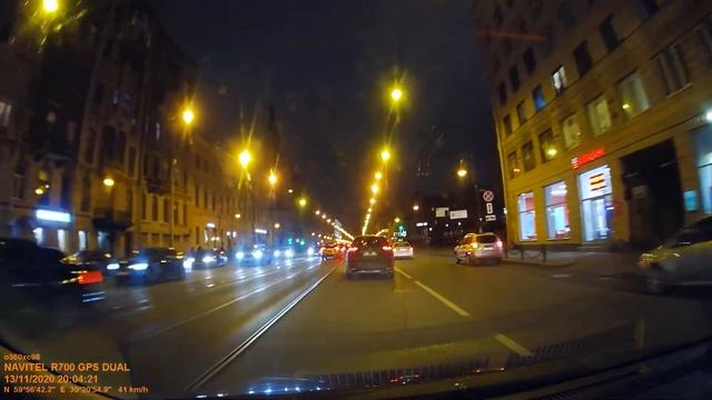 Navitel R700 GPS Dual съемка ночью смотреть онлайн