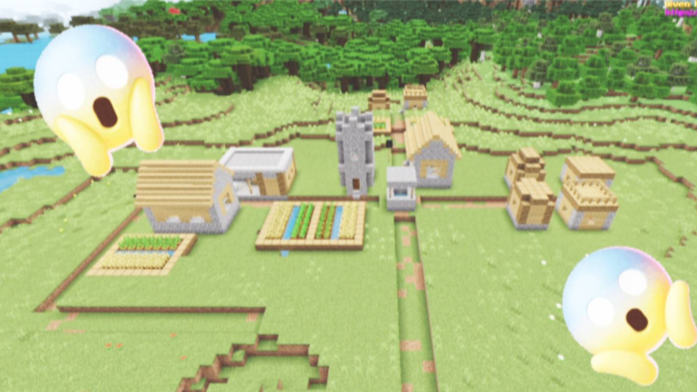 У нас в деревне пропал весь гравий в minecraft | ДимА4 minecraft!