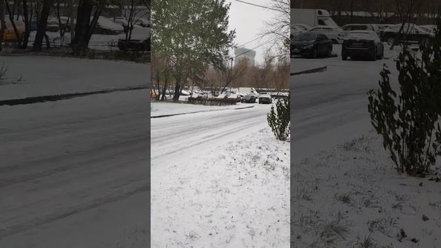 Пришла ❄⛄зима , первый снег👍❄✌✌✌27 октябрь 2023