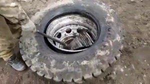 Приспособа из диска для снятия резины