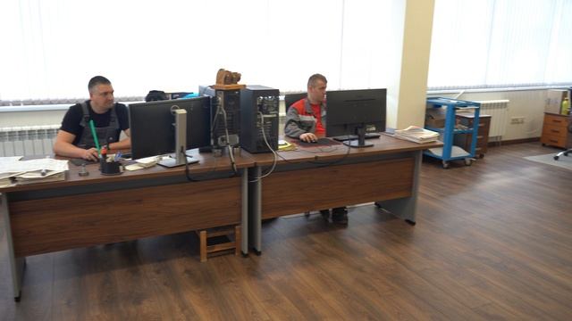 Отдел конструкторов.