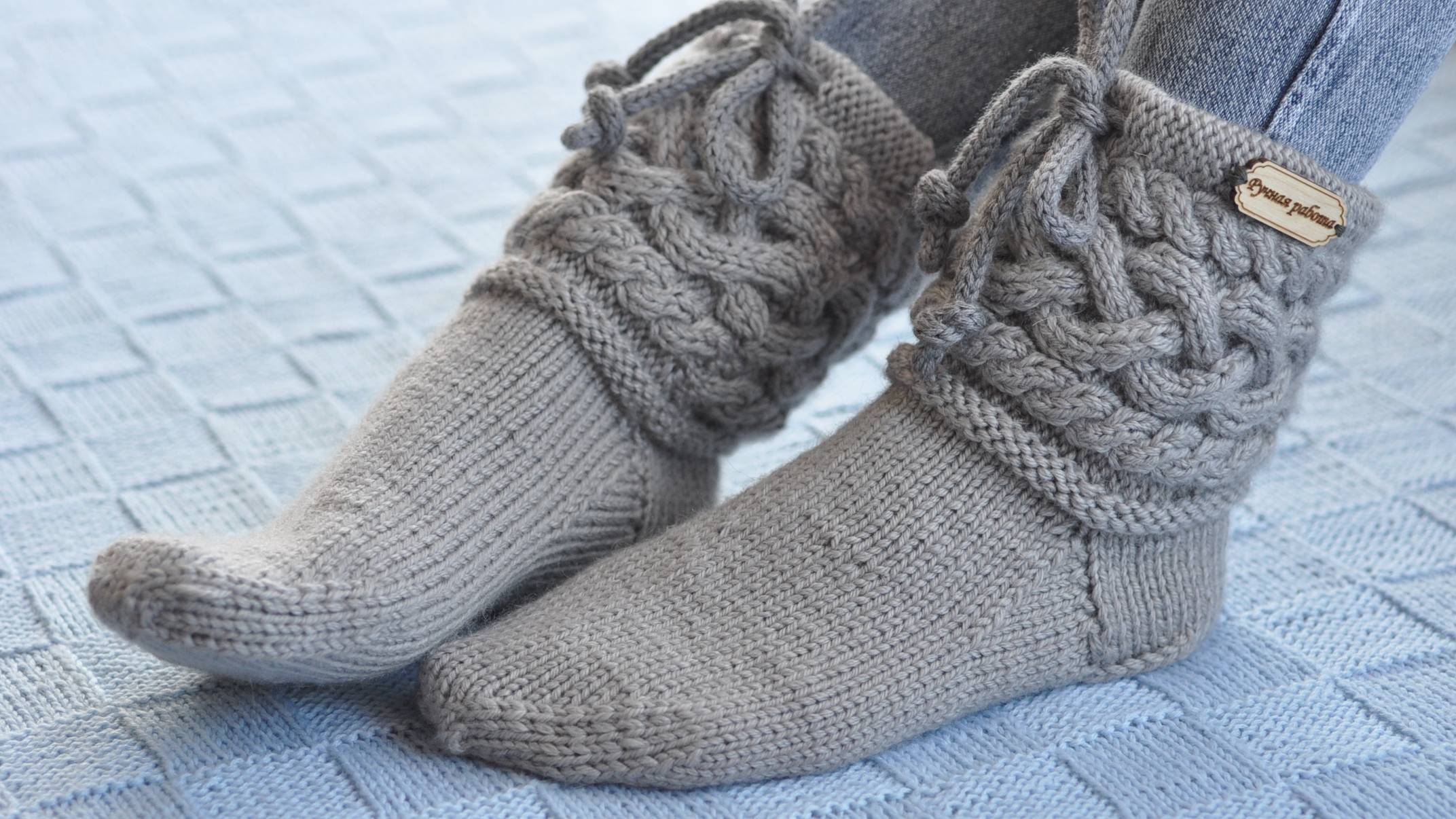 Вяжем домашние носки спицами. МК. Легко и просто..#вязание смотреть онлайн