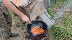 Простой охотничий шулюм из вальдшнепа.