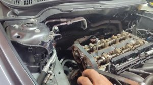 Volvo v50  / s40 b4164s3 замена грм вместе с помпой