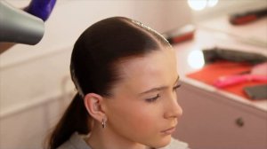 Бальная прическа.Зализ для бальных танцев.Танцевальн?