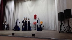 девичий национальный адыгейский танец Кавказ. ЮННЫЕ Т