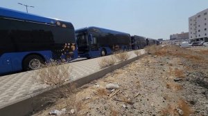 Автобусы готовы ехать на Хадж 1445 в городе Мекка