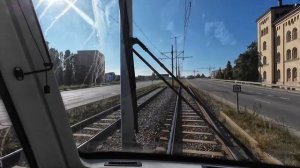 Экскурсия по городу Гданьск в кабине трамвая. Cab View.