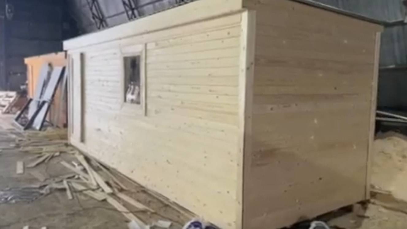 Бытовка 6х2,3 метра с утеплением пола, стен и потолка | «ПромСнаб» смотреть онлайн