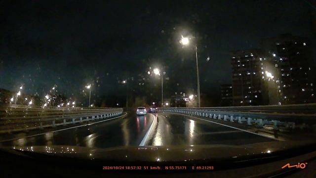 Mio MiVue C530 Pro ночная съемка смотреть онлайн