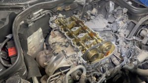 Растянута цепь Грм Мерседес м274 и такое бывает!