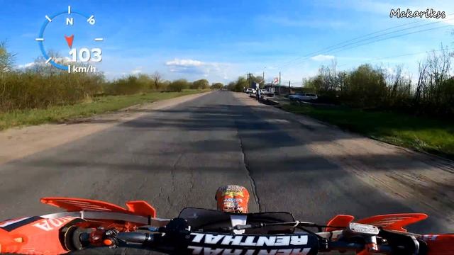 Тест GPS в GoPro 9 на Honda CR250R смотреть онлайн