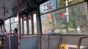 Мини-поездка на легендарном троллейбусе 083 по 21 маршру