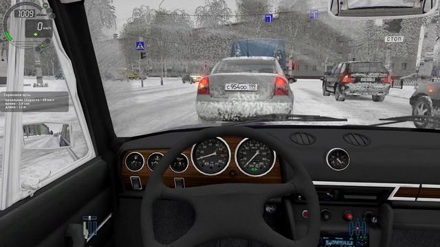 City Car Driving-Дедуля Дает Ралли По Городу Зимой НА Ваз-2106 смотреть онлайн